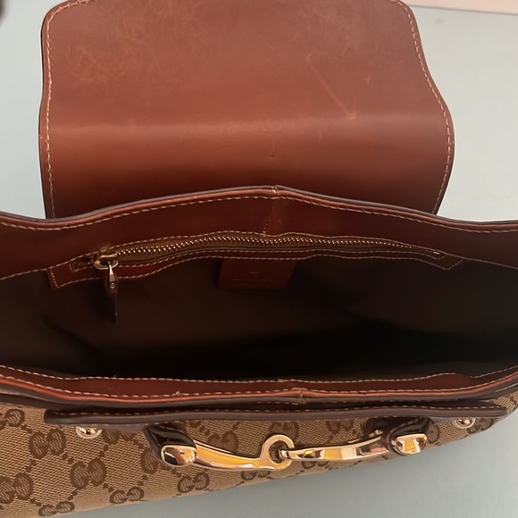 GUCCI Monogram Horsebit Bag - Picture 10 of 13